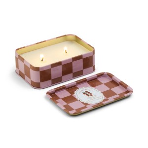 Ароматна соева свещ Падивакс в метална кутия, A Dopo - принт домат - домат на клонка